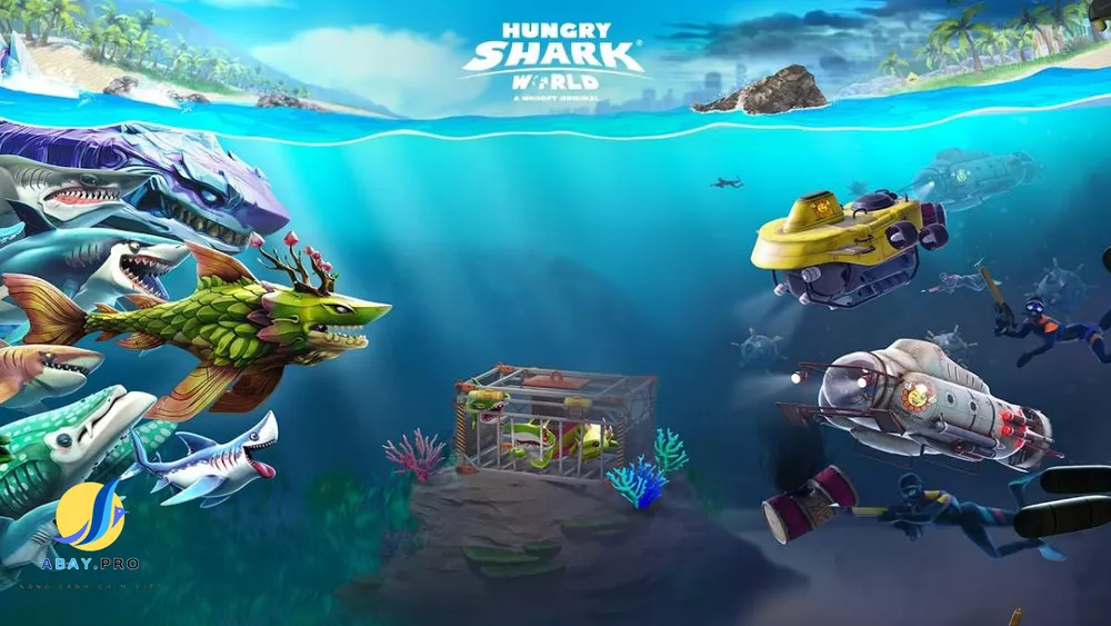 Tải hack game Hungry Shark World (Mod Vô hạn tiền, Menu, Bất Tử) APK